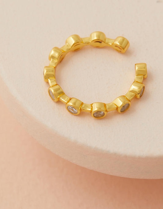 Lenni Crystal Ring flat lay