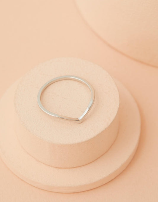 Fallon Ring - Silver close up top view