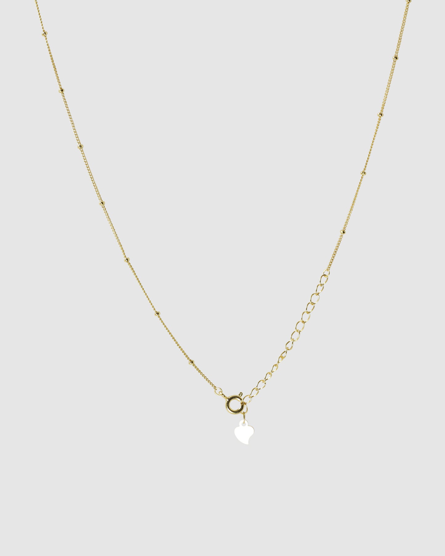 Gold Dot Chain close up of clasp