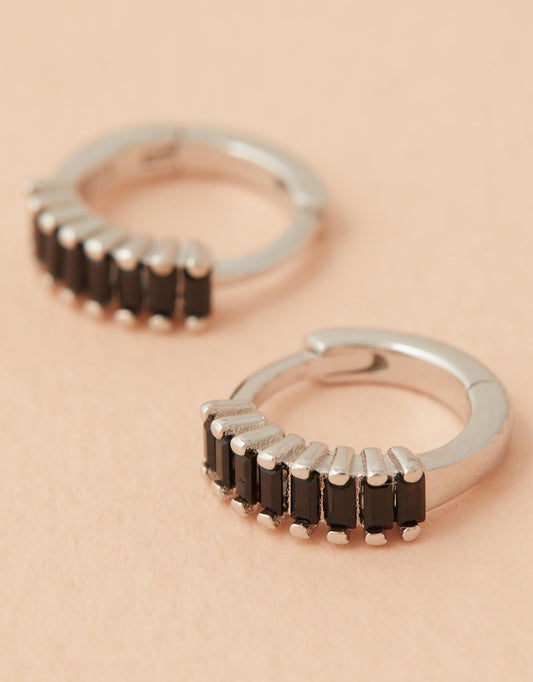 Lennox Huggies - Silver & Black close up flat lay