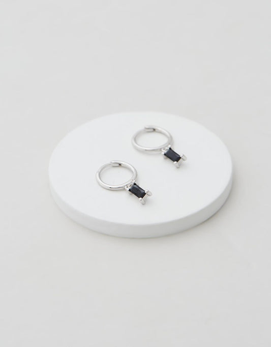 Rita Huggies - Onyx & Silver flat lay on white background