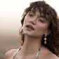 Havana Statement Drop Earrings - Gold