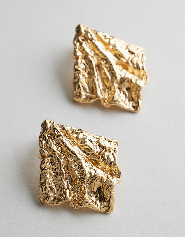 Belle Statement Earrings flat lay