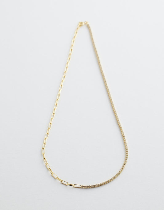 Edie Tennis Chain Necklace
