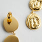 Havana Statement Drop Earrings - Gold