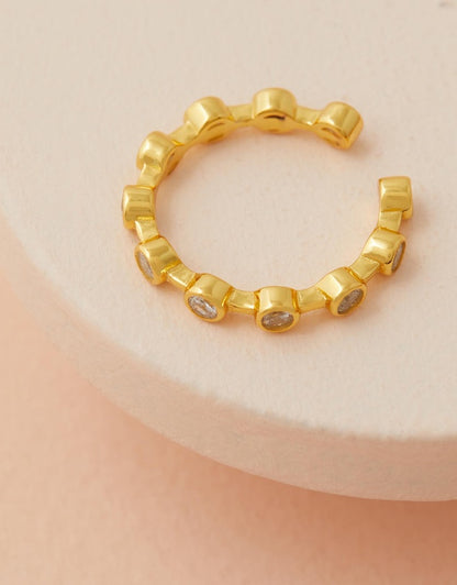 Lenni Crystal Ring flat lay