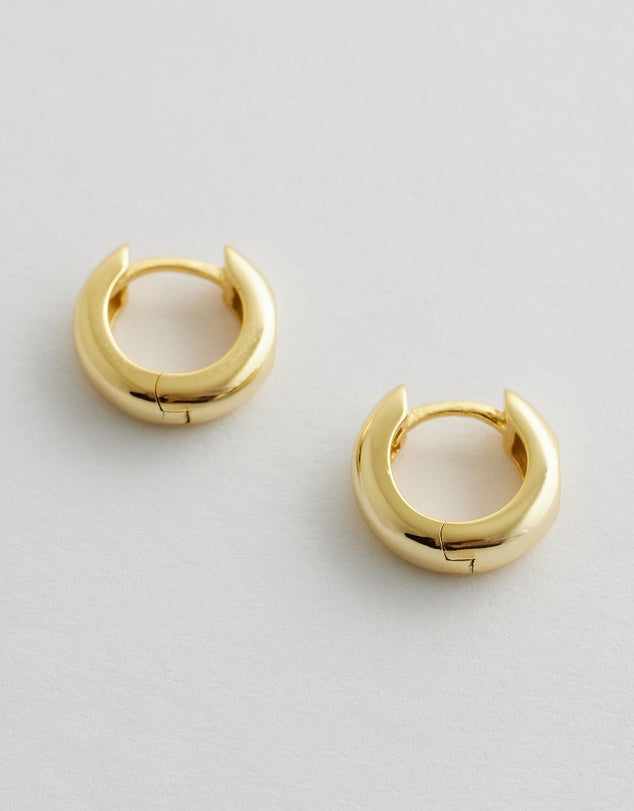 Lunara Hoop Earrings - Gold flat lay