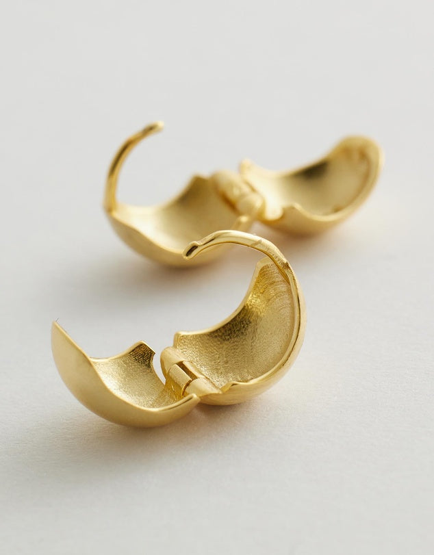 Milano Hoop Earrings on a light gray background