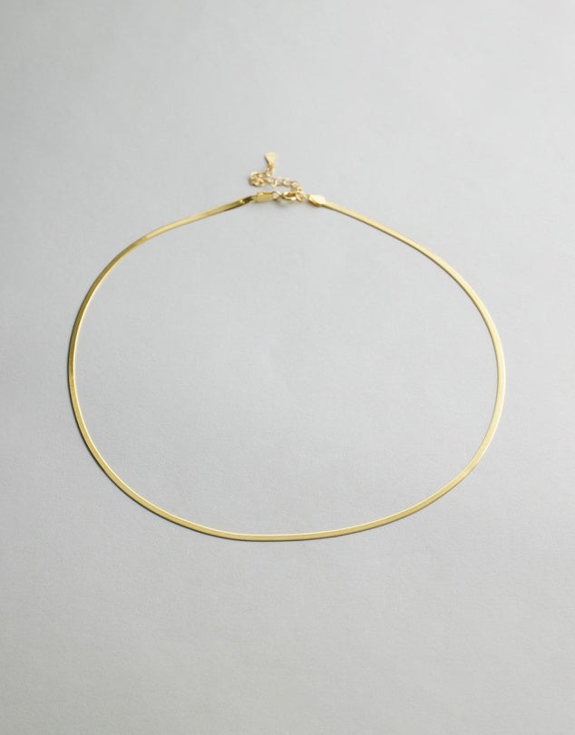 Romey Double Chain Necklace close up of one of the chains