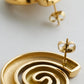 Savannah Swirl Earrings - Gold