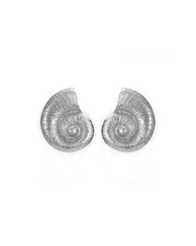 Conch Earrings Silver
