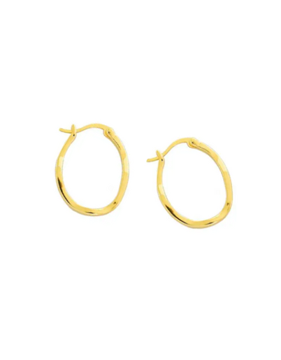 Lani Wave Hoops - Gold