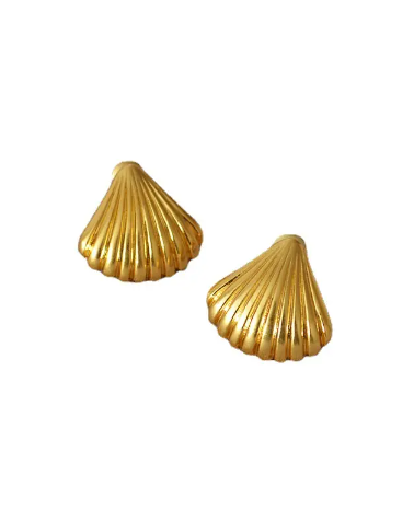 Tanah Shell Earrings - Gold