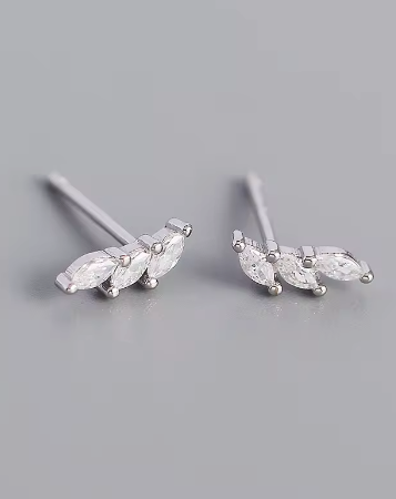 Lily Studs - Silver