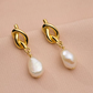 Chloe Pearl Studs - Gold
