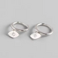 Evil Eye Huggies - Silver