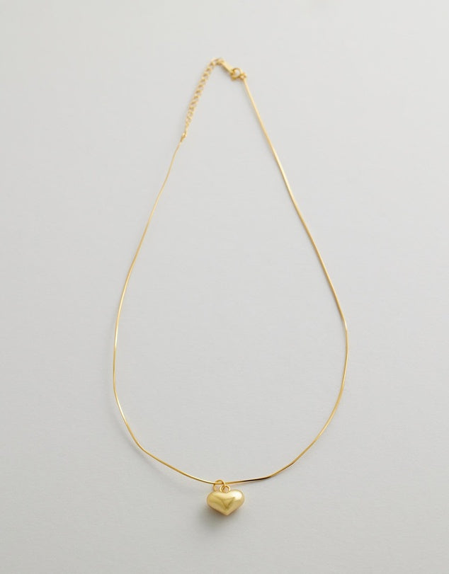 Serenity Heart Necklace flay lay