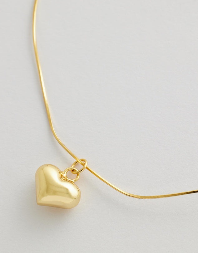 Serenity Heart Necklace close up of heart