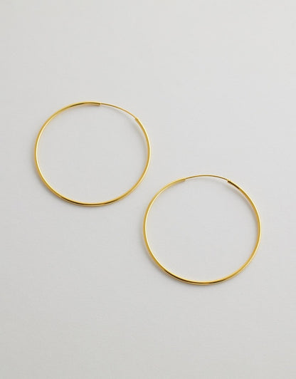 Solara Hoop Earrings flat lay