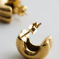 Vienna Double Hoop Earrings - Gold