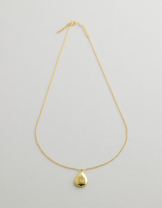 Virelia Teardrop Necklace flay lay