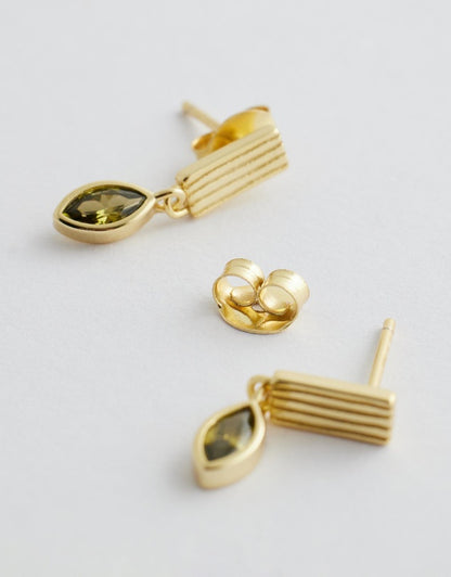 akira_emerald_drop_earrings open with backings