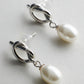 Chloe Pearl Studs - Silver