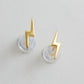 Lightening Bolt Studs - Gold