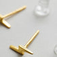 Lightening Bolt Studs - Gold