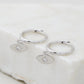 Evil Eye Huggies - Silver