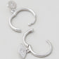 Evil Eye Huggies - Silver