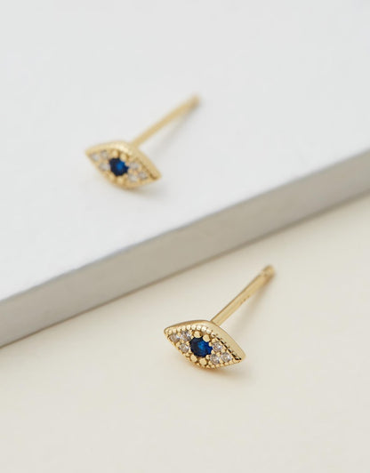 Evil Eye Studs - Gold