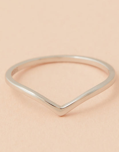 Fallon Ring - Silver close up flat lay
