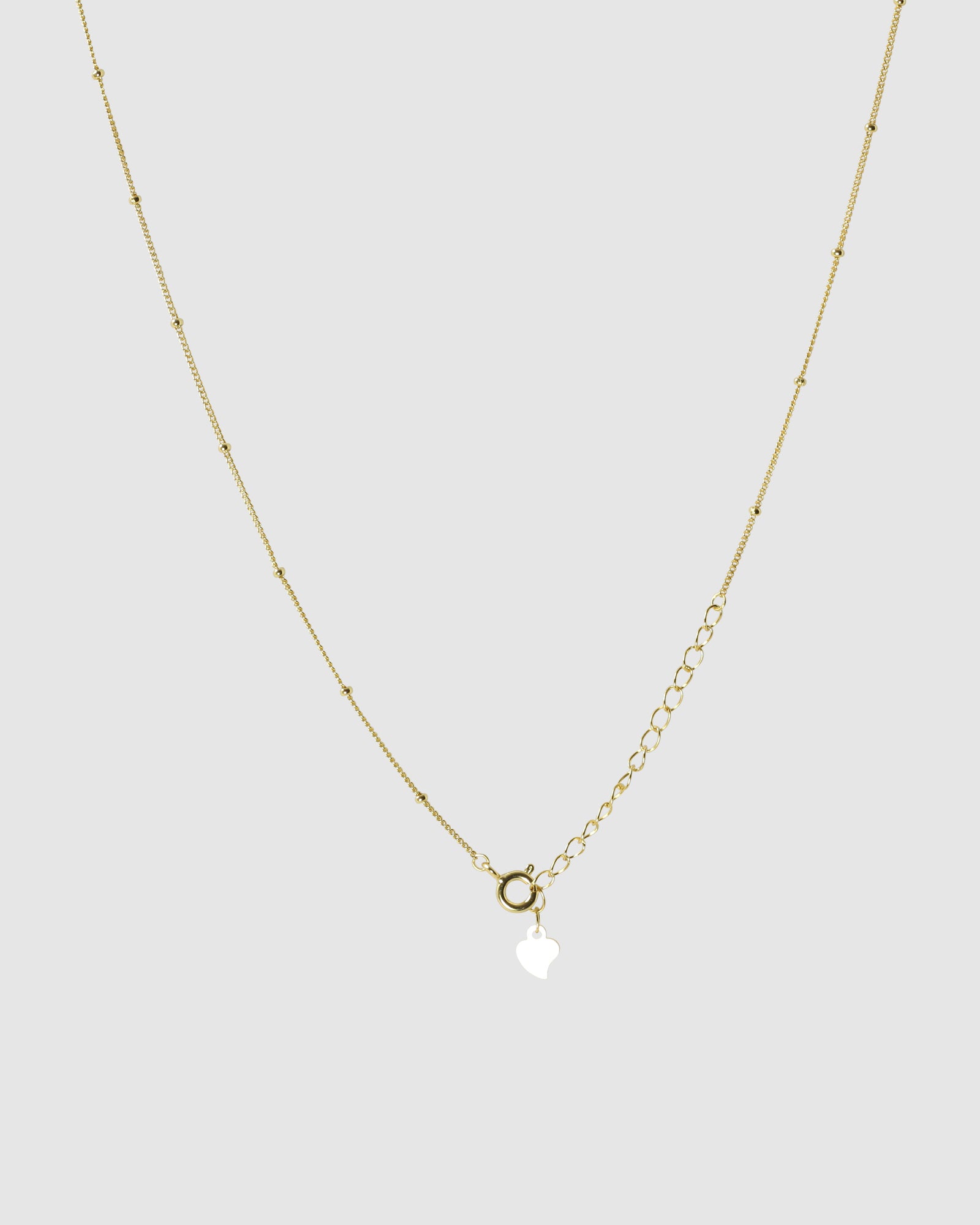 Gold Dot Chain close up of clasp