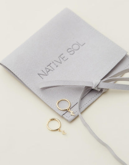 Lightning Bolt Huggies - Gold