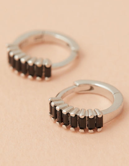 Lennox Huggies - Silver & Black close up flat lay