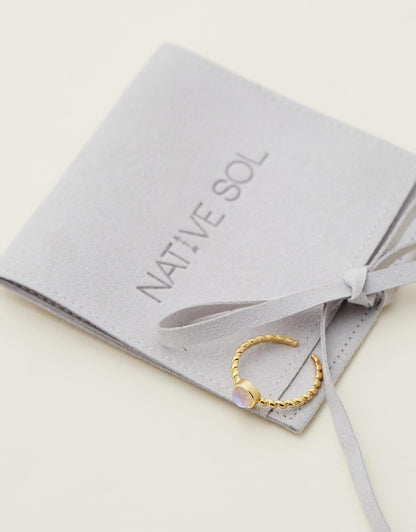 Simone Twist Ring - Opal