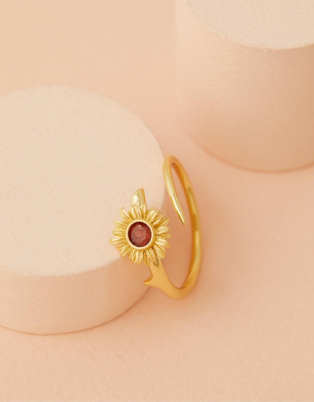Sunflower Ring side view
