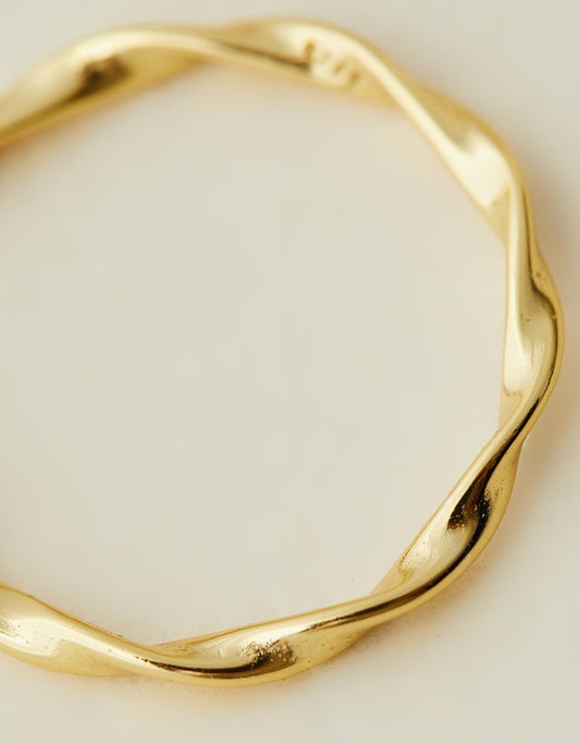 Twist Stacking Ring close up