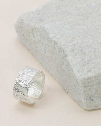 Noah Textured Ring - Silver