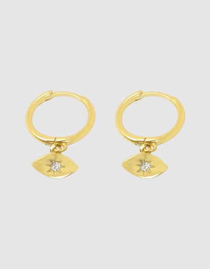Evil Eye Huggies - Gold