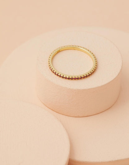 Rose Quartz Stacking Ring